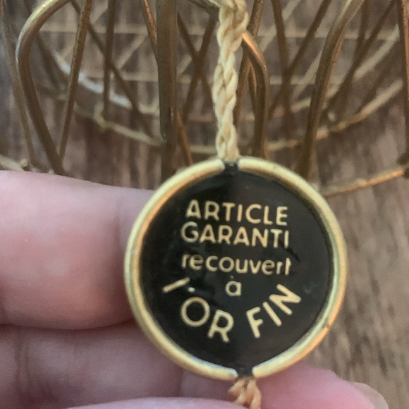 Vintage Original French “ MAGIC BASKET” gold wire 1950’s - Picture 8 of 8